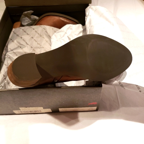 BRUSQUE New GARDA Platform High Ankle Fashion Heeled Boot Leather Brown Black 41 - Picture 14 of 16